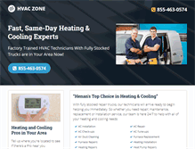 Tablet Screenshot of hvac-zone.com